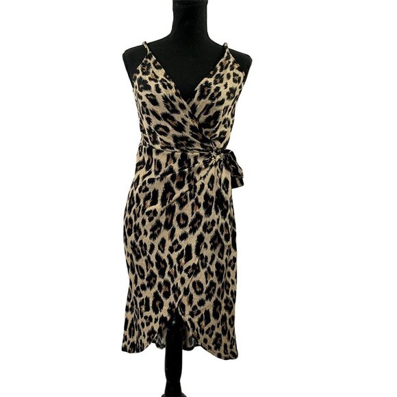 SHEIN Dresses & Skirts - Shein Women's Cheetah Wrap Dress